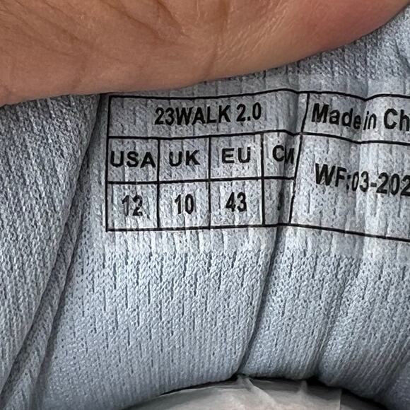 Vionic 23 Walk 2.0 Denim Lace Up Sneakers Comfort Shoe Blue Women's 12 M NWOB - Picture 9 of 9